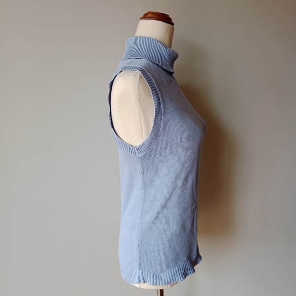 💫VINTAGE Light Purple Cotton Knit Top - Picture 3 of 5